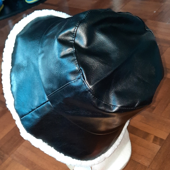 PU Leather Bucket Hat - Picture 3 of 3